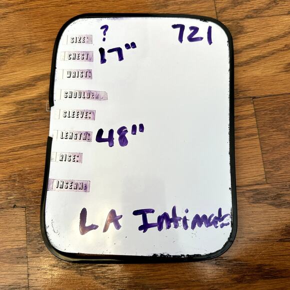 VIntage LA Intimates Satin Slip Floral Dress Lace Open Back Slit - Picture 10 of 10